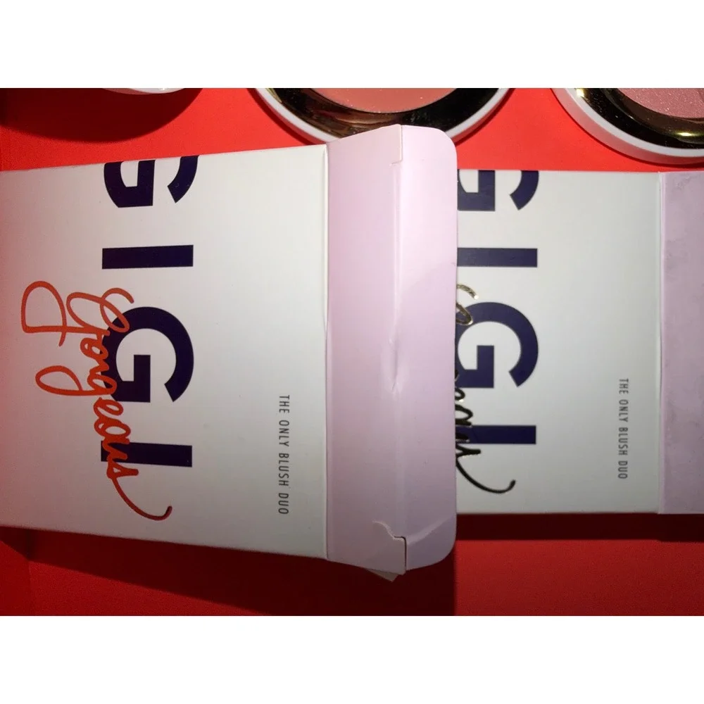 Gigi Gorgeous The Only Blush Duo Shimmer Compact Mirror Lot of 2 Face